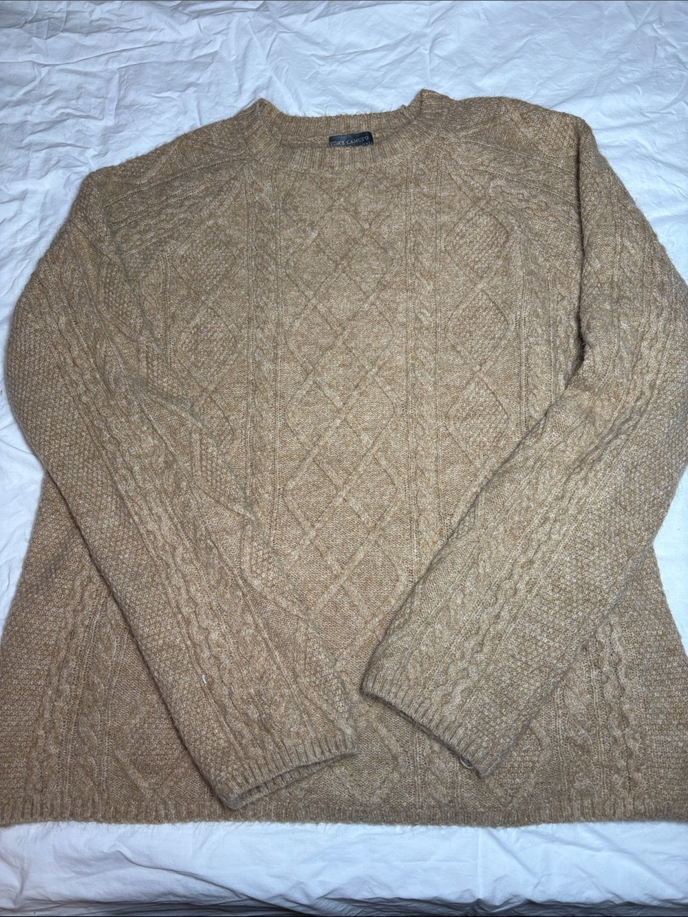 Vince Camuto Women's Crew Neck Cable Knit Pullover Sweater XS